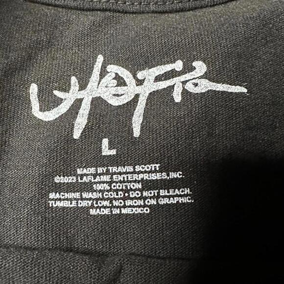 NEW Travis Scott Official Utopia IV Tour T-Shirt Black Men L - Picture 5 of 6